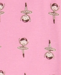 Leveret Toddler Girls Matching Family One-Piece Cotton Sleep 'n Play Footed Pajamas - Cute and Playful Prints