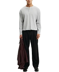 Cotton On Men's Modern Relaxed-Fit Textured Henley T-shirt