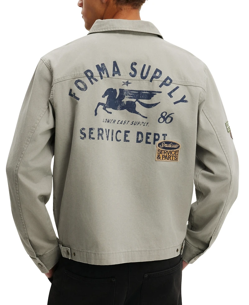 Cotton On Men's Garage Long-Sleeve Jacket