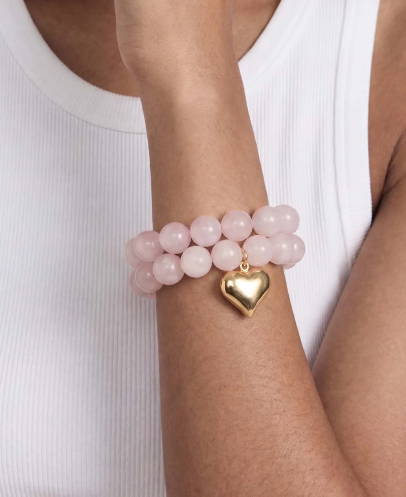 Ettika Luck and Love Turquoise Stretch Bracelet