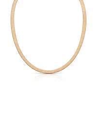 Ettika Brooklyn Flat Herringbone Chain Necklace