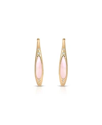 Ettika 18k Gold-Tone Gemstone Abyss Hoop Earrings