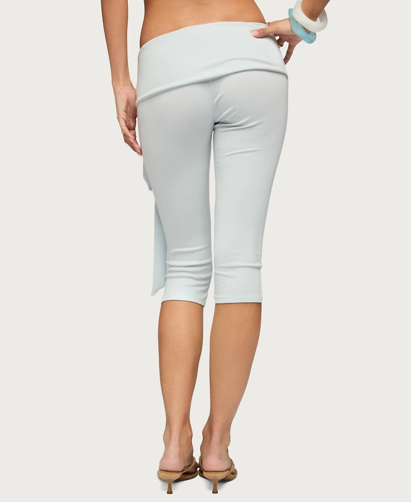 Edikted Women's Adara Tie Capri Pants