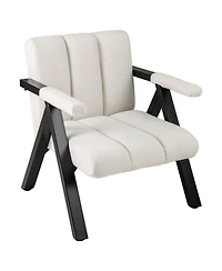 Slickblue Large Accent Chair with Metal Frame and Armrests