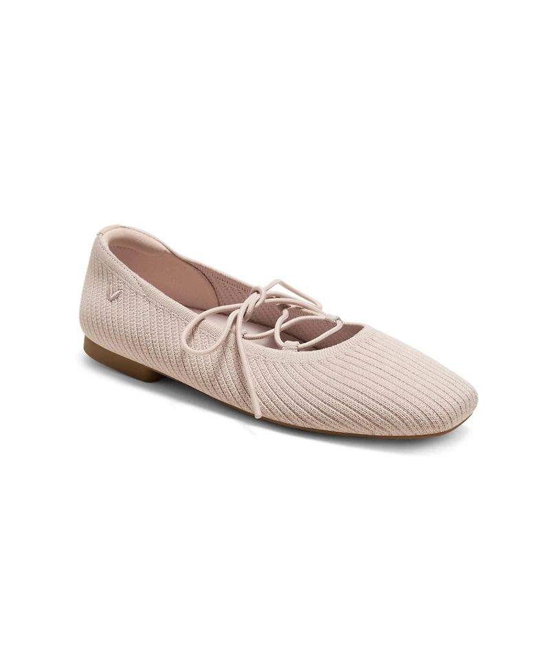 Vivaia Women's Miley 3 Laces Included Square-Toe Lace-Up Mary Janes Flats