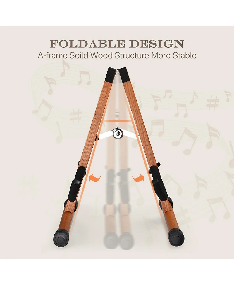 Yescom Acoustic Guitar Hard Case with Backpack Strap and Folding Stand Fits 40" 41" Dreadnought 2026 Exclusive Edition Rococo Burnt Sienna