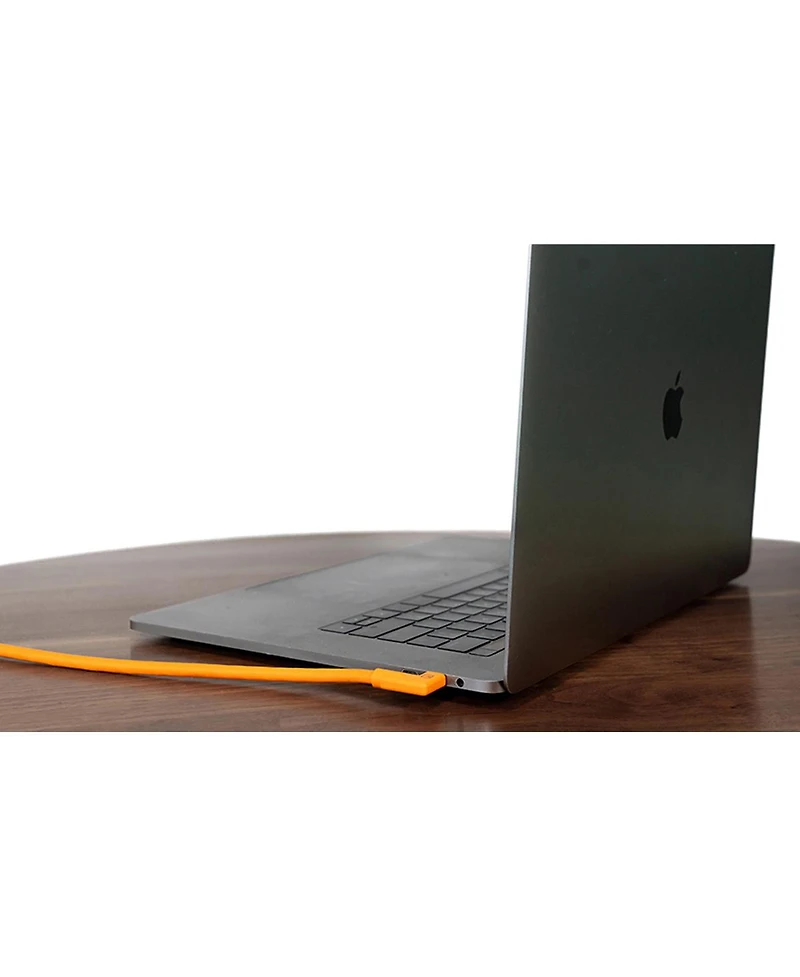 Tether Tools TetherPro 15' Usb-c Right-Angle to Usb-c Right-Angle Cable, High Visibility Orange
