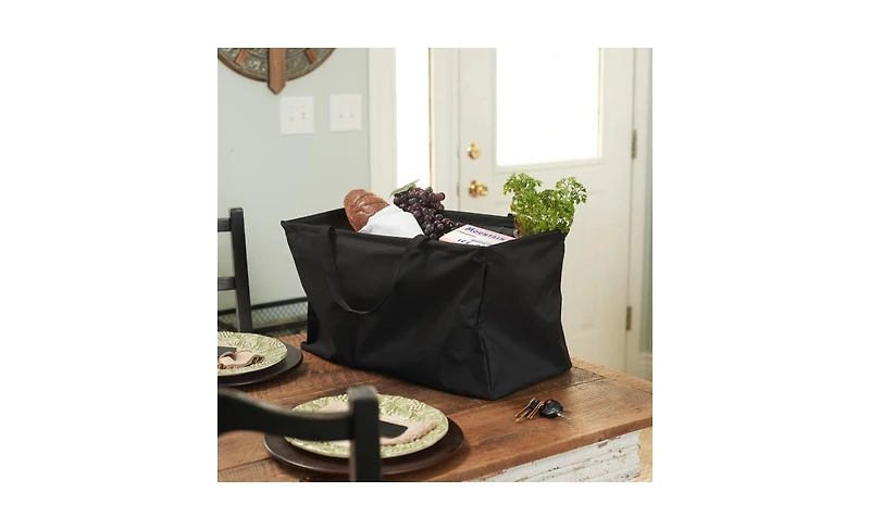 Household Essentials Teal Striped Krush Container All-Purpose Utility Tote