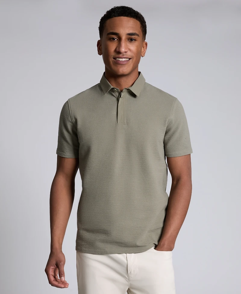 Kenneth Cole Men's Cotton-Blend Classic-Fit Polo Shirt