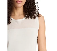 Kenneth Cole Women's Semi-Sheer Side-Slit Sleeveless Dress