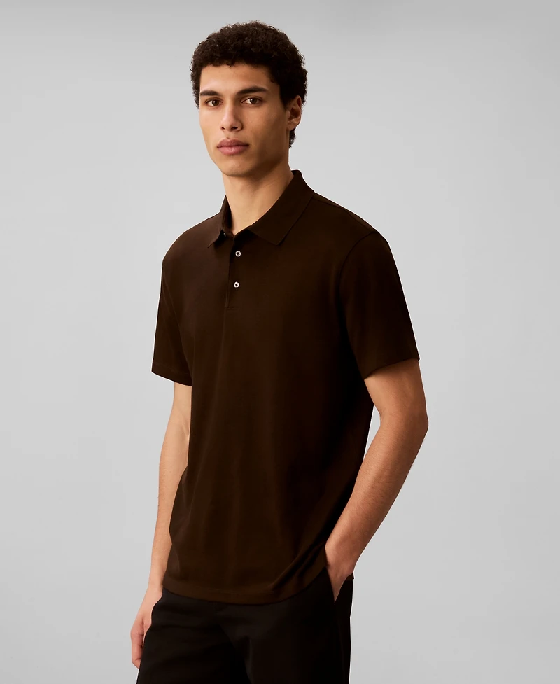 Calvin Klein Men's Short Sleeve Supima Cotton Polo Shirt