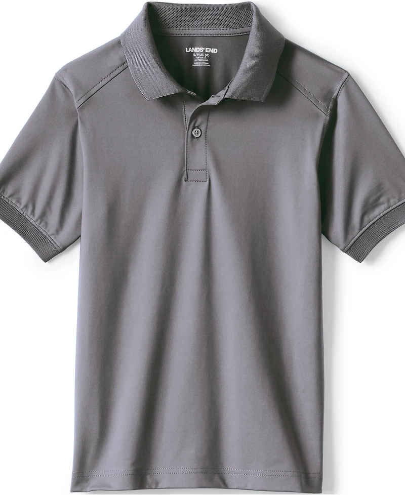 Lands' End Girls Short Sleeve Rapid Dry Polo Shirt