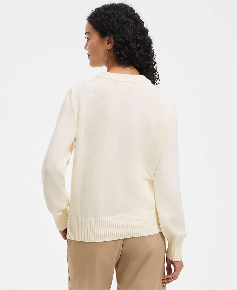 Lands' End Women's Drifter Jacquard Sweater