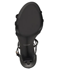 Guess Women's Chaella Embelished Strappy Stilleto Dress Sandals