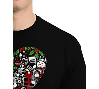 La Pop Art Men's Christmas Themed Heart Word T-Shirt