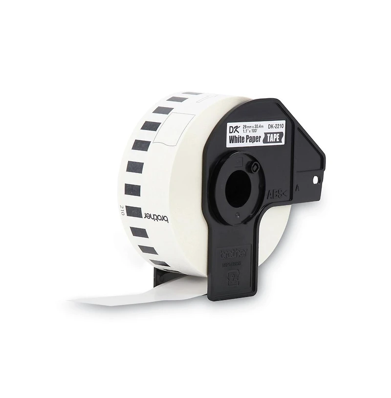 Brother DK2210 1.1 in. x 100 ft. Continuous Paper Label Tape 1-Roll