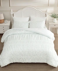 Laura Ashley Rosebuddies Microfiber 3-Pc. Comforter Set, King