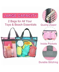 Gnuadz Collapsible Beach Sand Toys Set With Mesh Bag