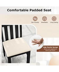 Slickblue Set of 2 High Back Dining Chairs for Kitchen Room