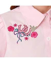 Unique Vintage Plus 1940s Collared Blouse