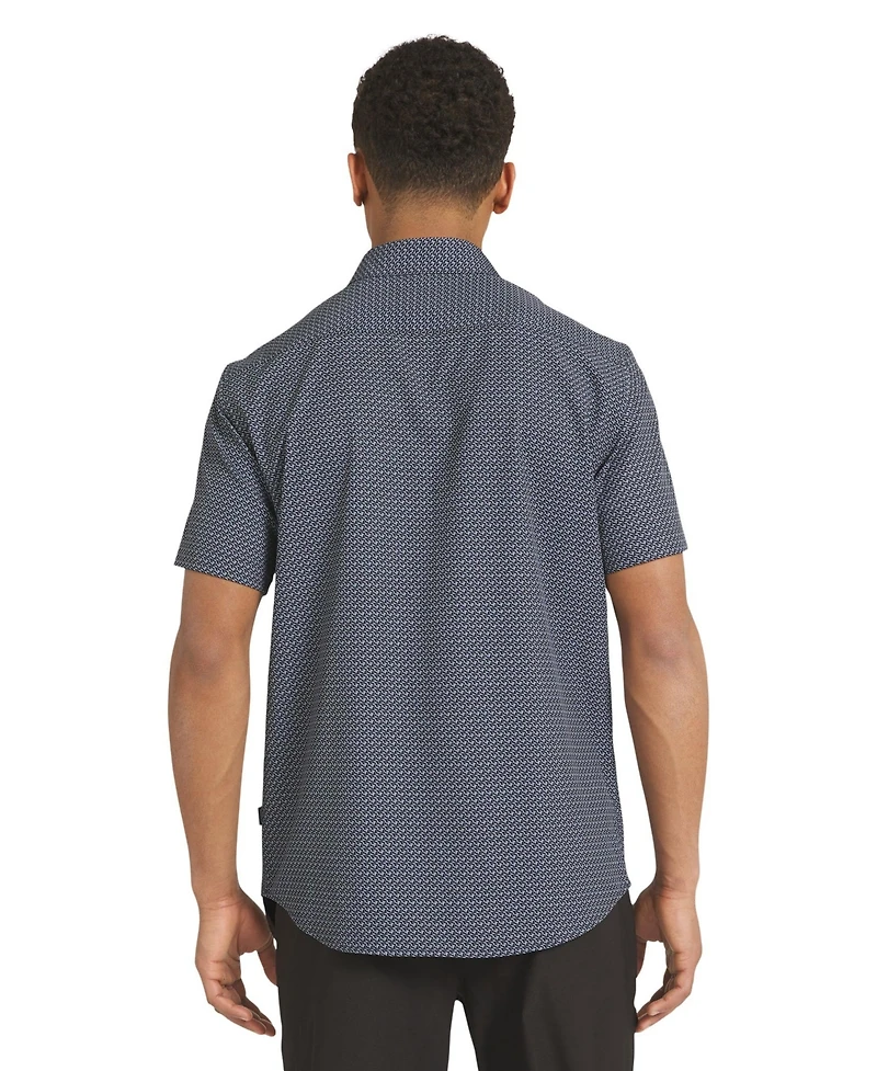 dkny Men's declan printed button-up shirt