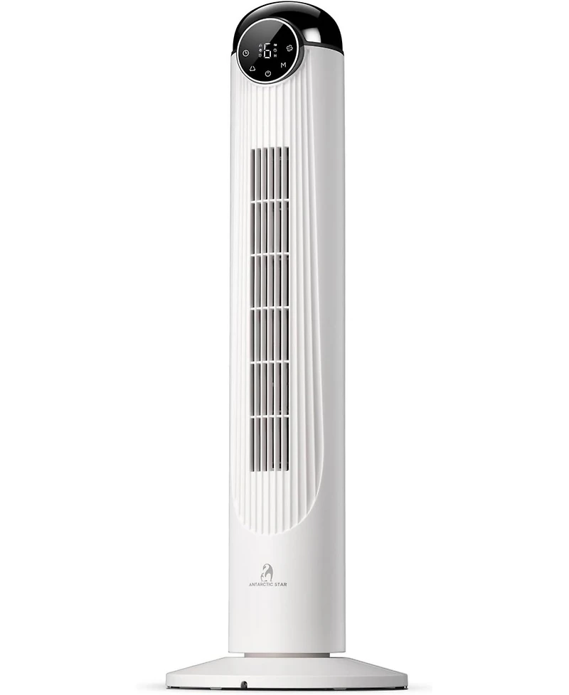 Antarctic Star 36-Inch Quiet Oscillating Tower Fan with Remote and Washable Grille
