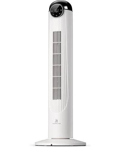 Antarctic Star 36-Inch Quiet Oscillating Tower Fan with Remote and Washable Grille