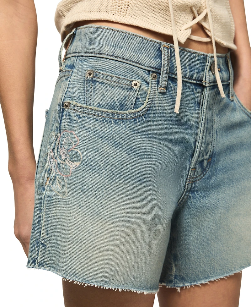 Lucky Brand Women's High-Rise Baggy Shorts