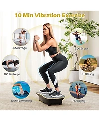 Sugift 20 in Vibration Plate Exercise Machine with 10 Speed Settings