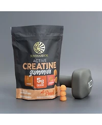 Sunwarrior Active Creatine Gummies Peach 90 Count 5g Creatine