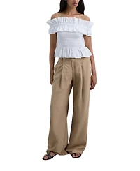 Scalpers Women's Offshoulderpoplin Tee