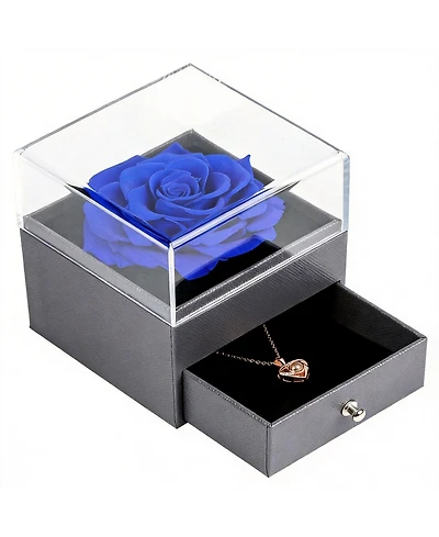 Gnuadz Preserved Heart Necklace Set Couple Mother Gift