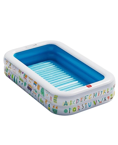 Gnuadz Inflatable Kiddie Pool Ball Pit Educational Alphabet Number Soft Floor Fun