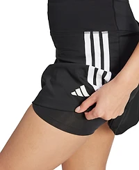 adidas Women's Three-Stripe Logo-Graphic Mini Skort