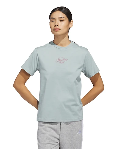 adidas Women's Crewneck Short-Sleeve Cotton T-Shirt