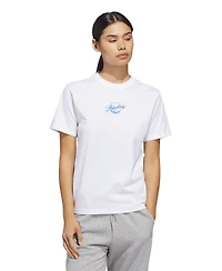 adidas Women's Crewneck Short-Sleeve Cotton T-Shirt