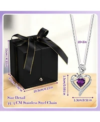 Gnuadz Preserved Rose Necklace Gift For Her