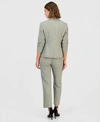 Anne Klein Scrunch Sleeve Blazer Sequinned Camisole Ankle Pants