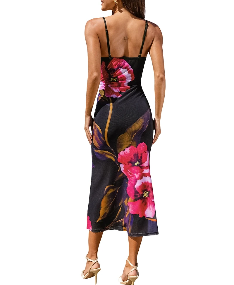 Cupshe Women's Just Us Floral Midi Beach Dress