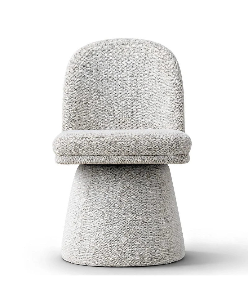 Maison Boucle Swivel Accent Chairs Set of 2, Modern Upholstered Fabric Lounge Chairs