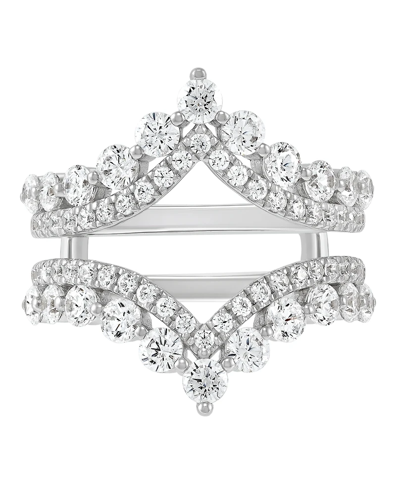 Macy's Igi Certified Lab Grown Diamond Ring Guard (2 ct. t.w.) 14k White Gold