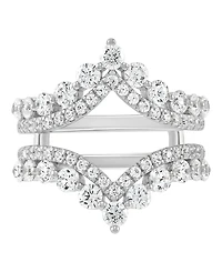 Macy's Igi Certified Lab Grown Diamond Ring Guard (2 ct. t.w.) 14k White Gold
