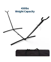 gaomon Portable Heavy Duty 9 Ft Hammock Stand 450-Pound Capacity for Outside, Patio, Backyard, 9 Feat