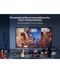 Aurzen Portable Movie Projector with Google Tv Built-in, 500 Ansi Lumens, 4K Support, 20W Speakers with DoIby Audio, Tof Auto Focus