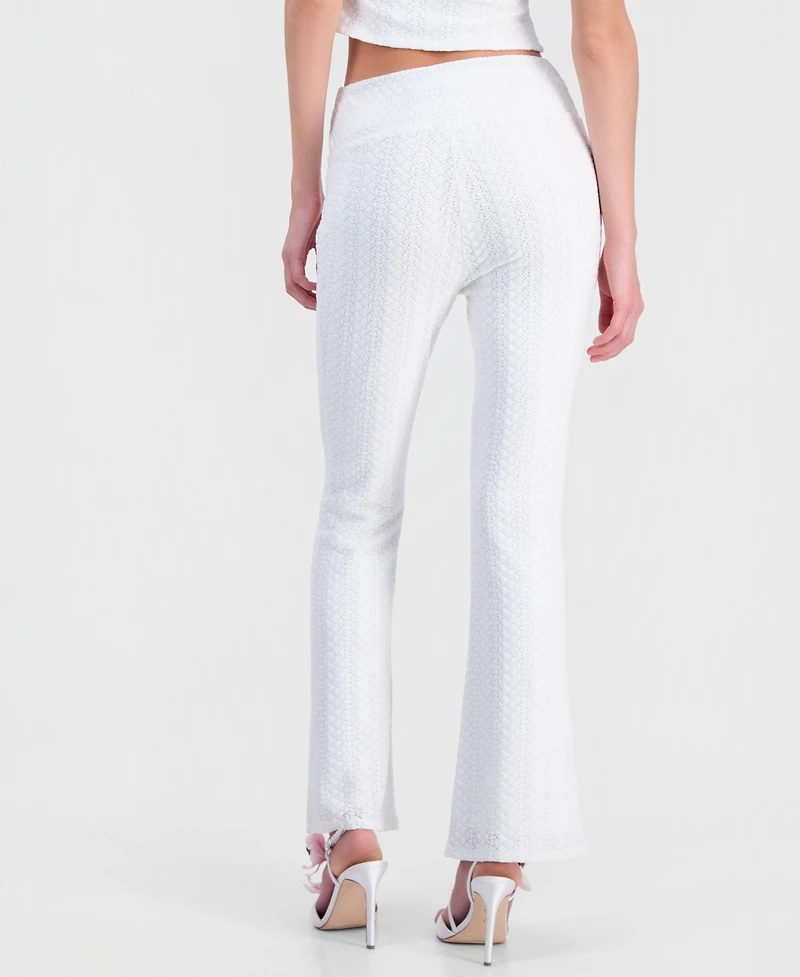 Guess Women's Joey Textured Knit Pull-On Pants