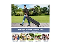 Boyel Living Pop up Canopy Tent with 4 Sidewalls Mesh Netting Wheeled Bag.