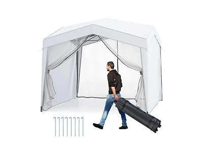 Boyel Living Pop up Canopy Tent with 4 Sidewalls Mesh Netting Wheeled Bag.