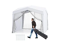 Boyel Living Pop up Canopy Tent with 4 Sidewalls Mesh Netting Wheeled Bag.
