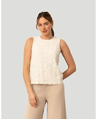 Cable & Gauge Women's Cable and Gauge Crochet Knit Tank