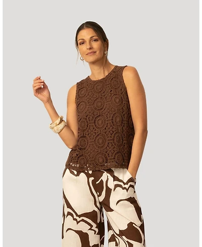 Cable & Gauge Women's and Crochet Knit Tank